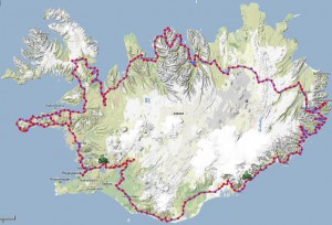 iceland trip map